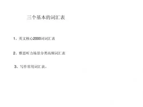 雅思复习要点