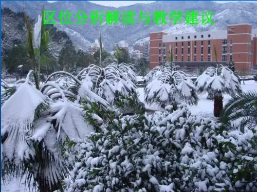 2012年高考地理复习：区位分析解读与教学建议(共38张PPT)要点
