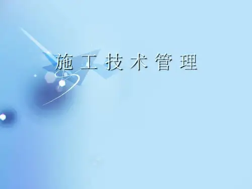 工程技术管理  ppt课件