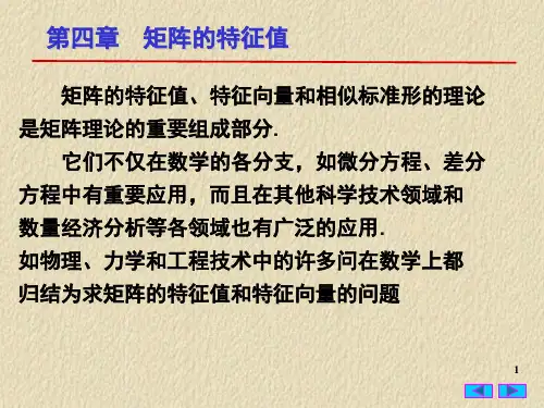 矩阵的特征值与特征向量