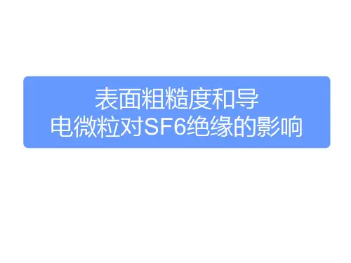 表面粗糙度和导电微粒对SF6绝缘的影响