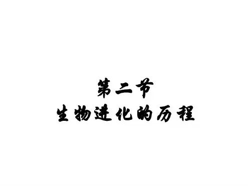八年级生物生物进化的历程3(20200806082104)