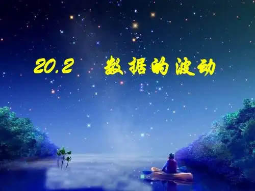 20.2数据的波动