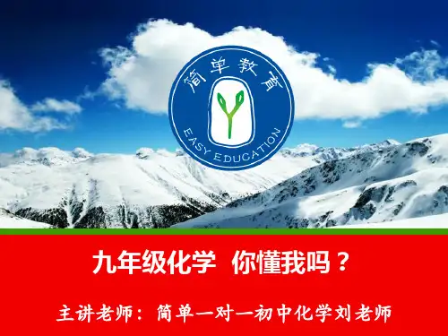 初三化学重难点易错点
