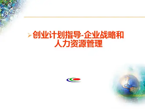 企业战略与人力资源管理
