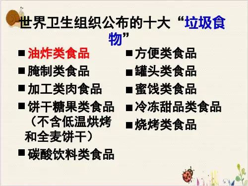 远离垃圾食品PPT.