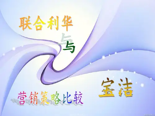 宝洁与联合利华营销策略比较