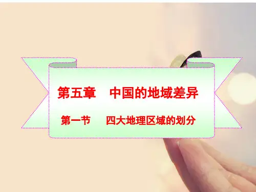 湘教版八下四大地理区域的划分ppt
