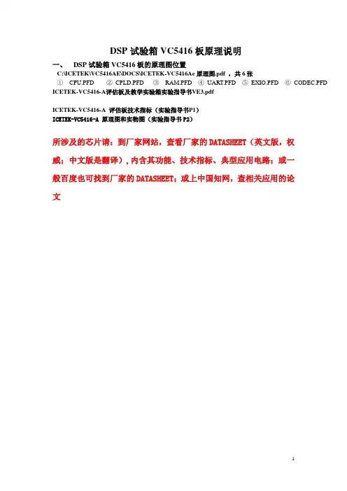 2_DSP试验箱VC5416板原理说明讲解