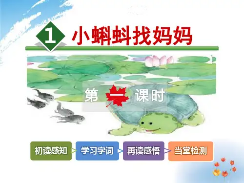 《小蝌蚪找妈妈》ppt