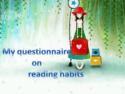 my questionnaire on reading habits