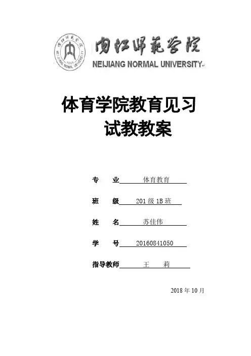 武术教案