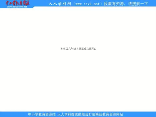 苏教版六年级上册郑成功课件1