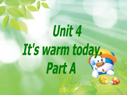 pep 四年级下册unit4 partA课件