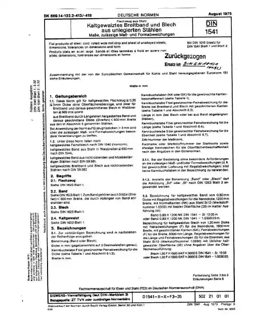 DIN 1541(invalid)