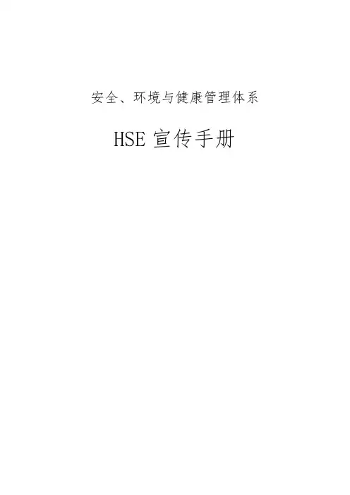 HSE宣传手册范本
