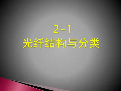 2-1 光纤的结构与分类