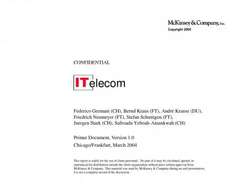 麦肯锡-IT in Telecoms