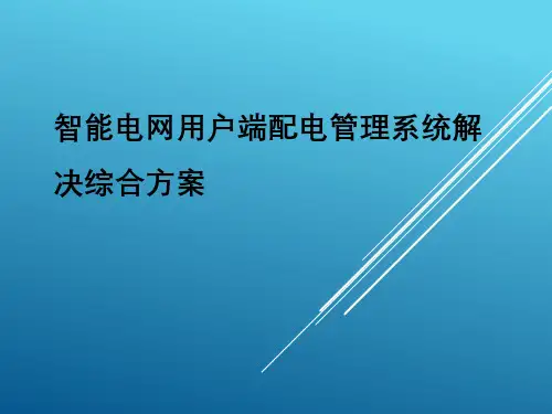 智能电网用户端配电管理系统解决综合方案