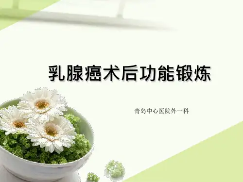 乳腺癌术后功能锻炼---