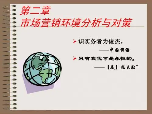 第二章 市场营销环境分析与对策