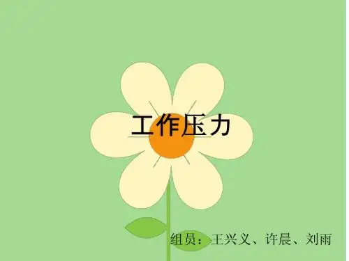 第二组工作压力