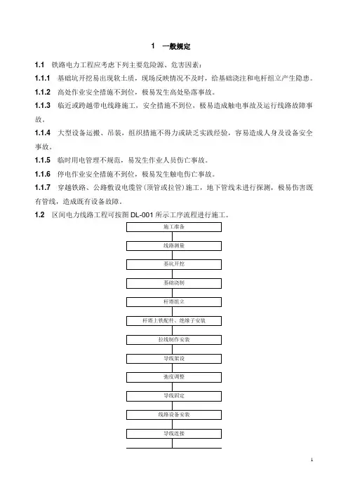 电力架空线路施工作业指导书