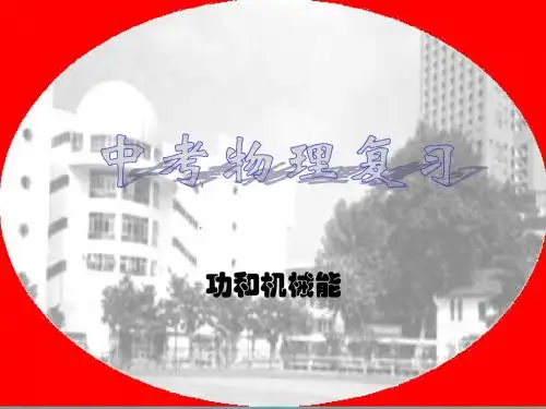 2011年中考物理功和机械能典型练习