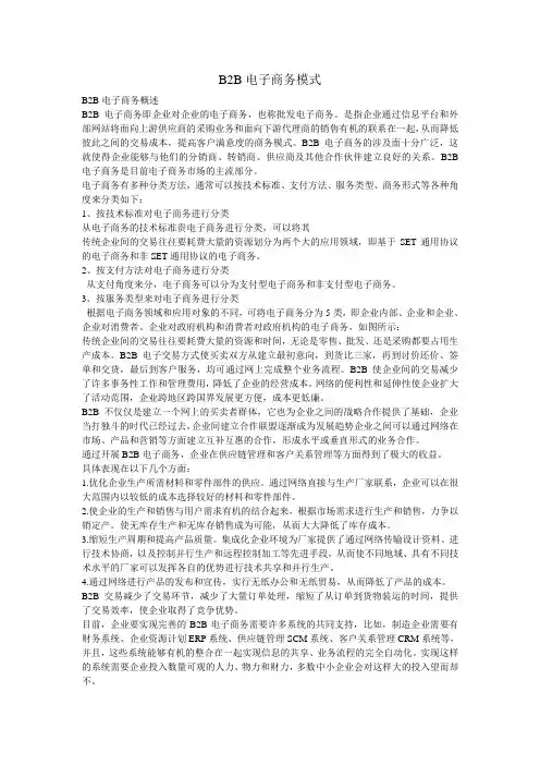 B2B电子模式