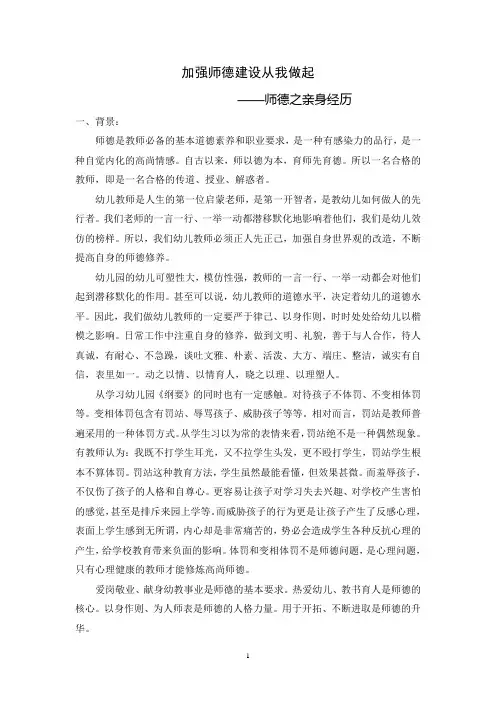 师德师风建设
