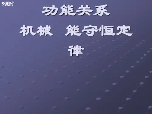 功能关系