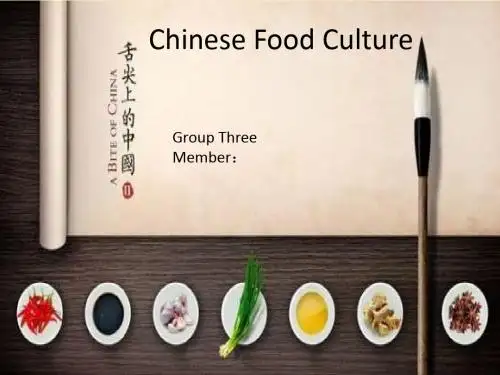 中国饮食文化英文版八大菜系,酒文化,茶文化