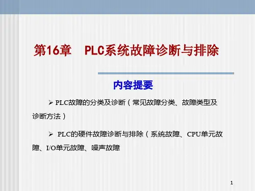 PLC系统故障诊断与排除剖析
