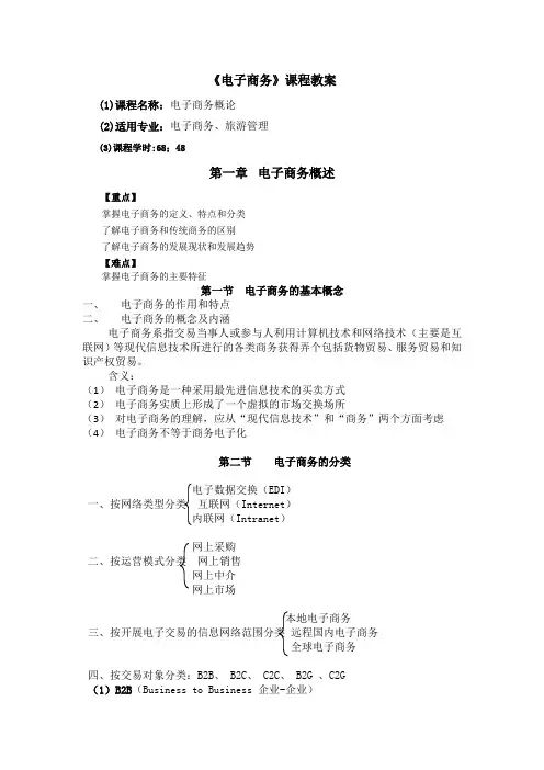 电子商务教案