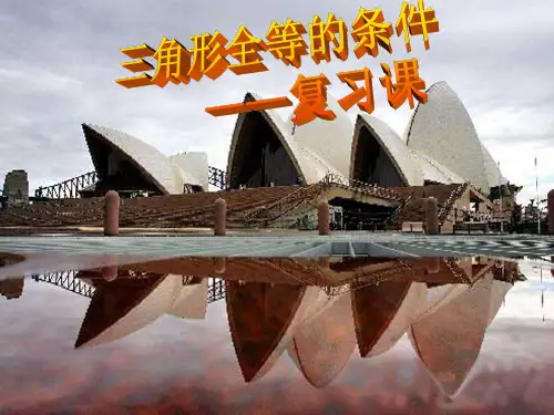全等三角形的判定(总复习)