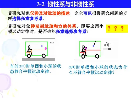 3-2 惯性系与非惯性系