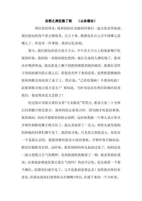 中考满分作文大全之一