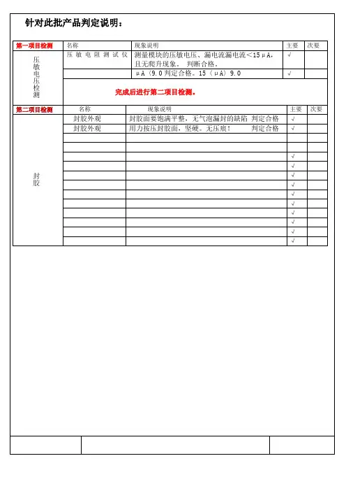 制程检验规范