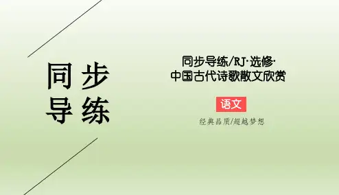 人教版选修《中国古代诗歌散文欣赏》 项脊轩志 课件(34张)