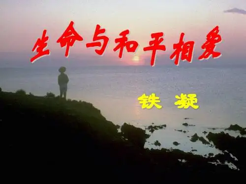 苏教版九下《生命与和平相爱》课件2