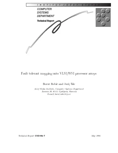 Fault-tolerant mapping onto VLSIWSI processor arrays