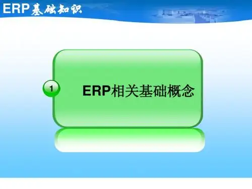 ERP相关概念