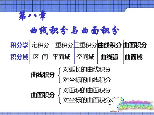8.1 数量值函数的曲线积分