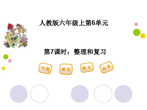 六年级上册数学课件- 第六单元 整理和复习(共16张PPT)