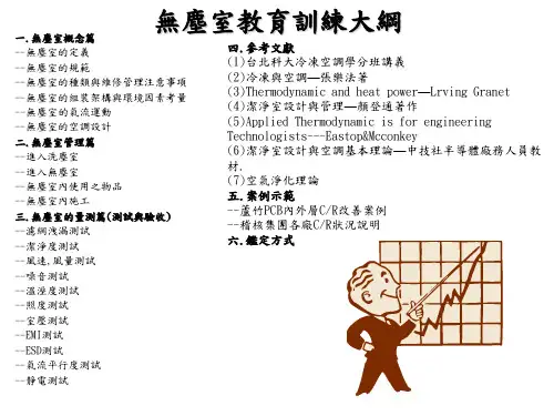 无尘室完整介绍 (Cleaning room)