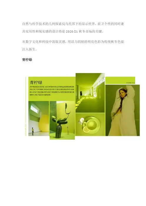 202021秋冬—中国关键色彩趋势