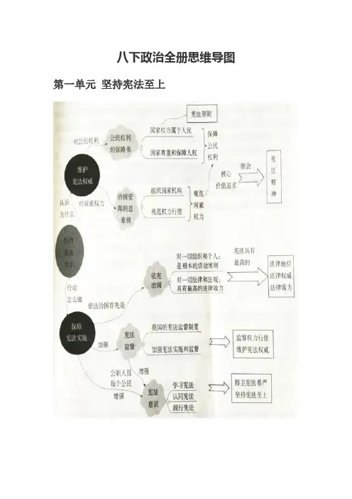 八下政治全册思维导图