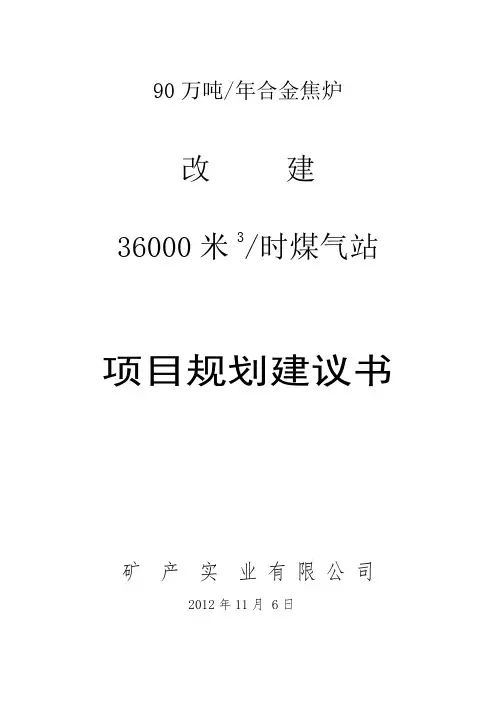 项目规划建议书