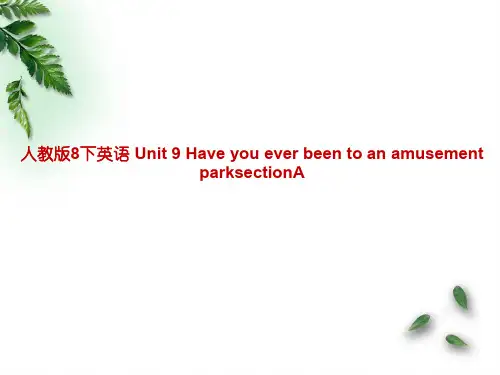 人教版8下英语 Unit 9 Have you ever been to an amusement parksectionA