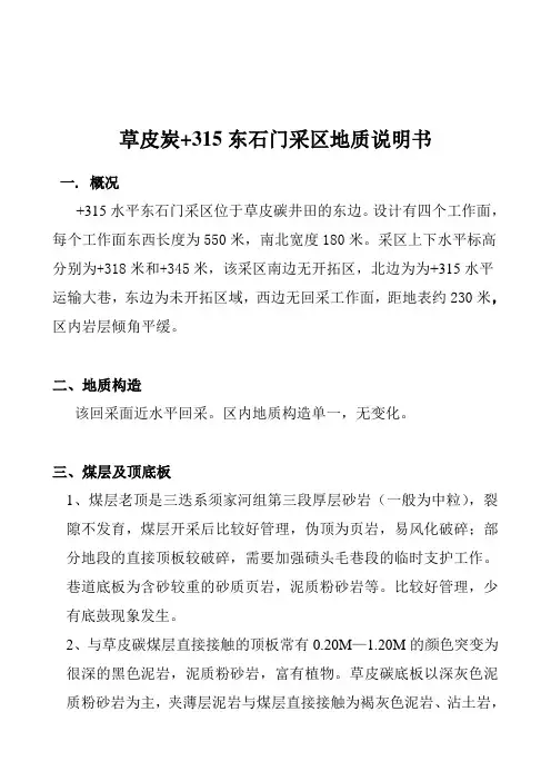 采区地质说明书